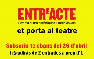 Entreacte et porta al teatre per Sant Jordi