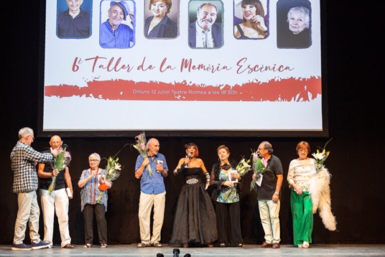 D'esquerra a dreta Sergi Mateu, Joan Faneca, Maribel Altés, Carles Arquimbau, Lita Claver, Teresa Urroz, Toni Sevilla y Araceli Bruch © AISGE