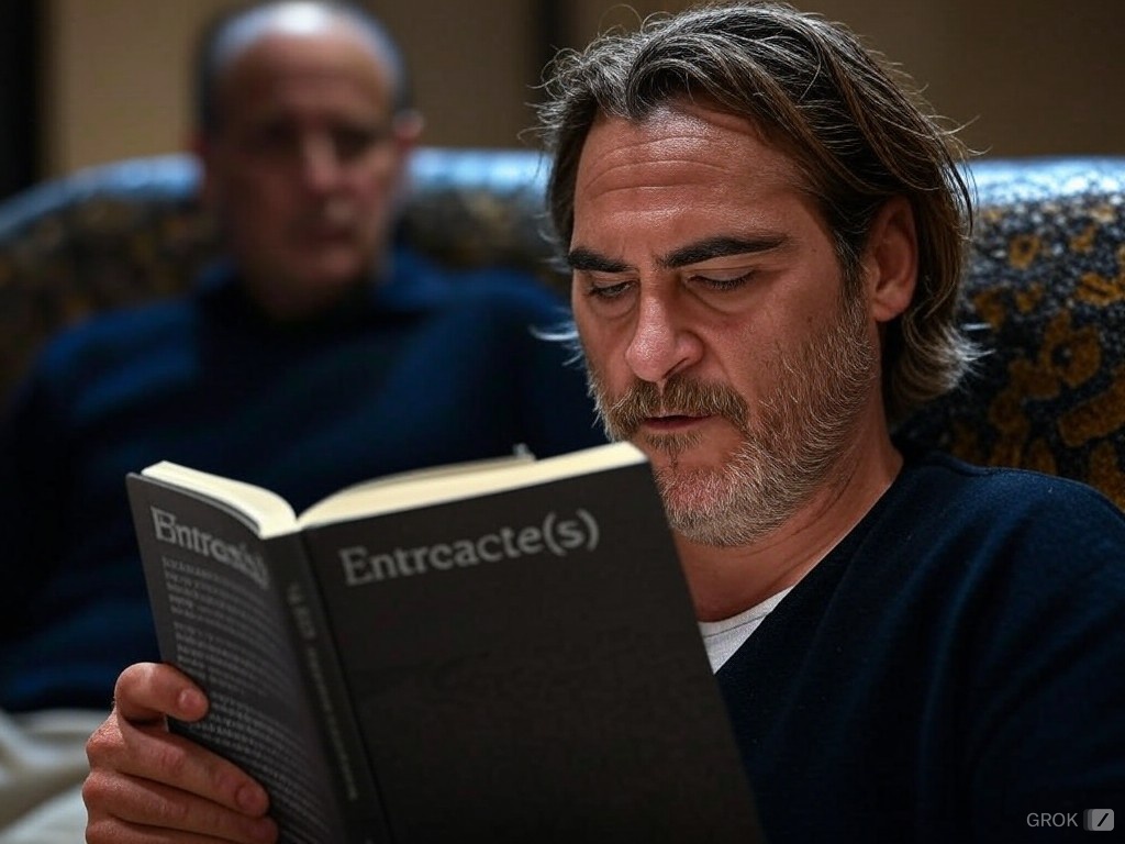 Joaquin Phoenix llegint 'Entreacte(s)'