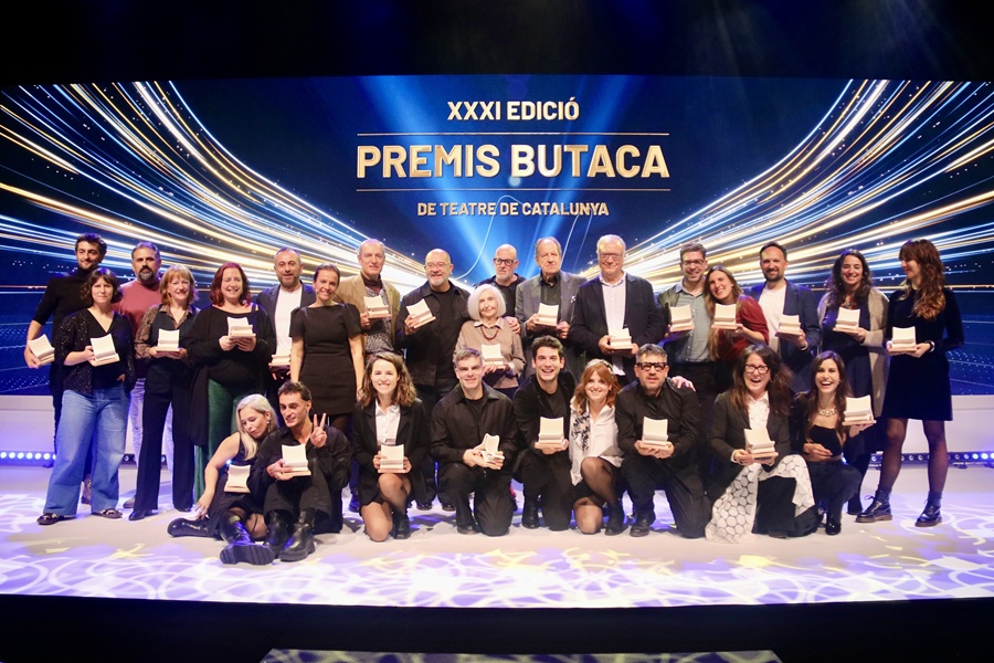Foto de família dels Premis Butaca © Albert Segura / ACN