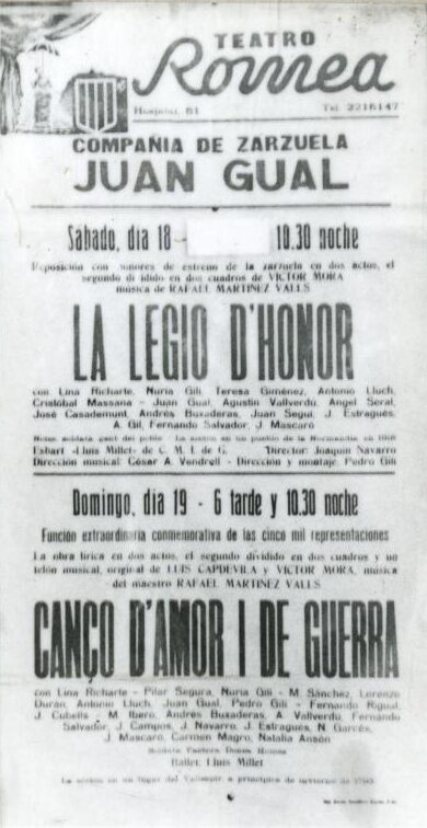 Cartell del Teatre Romea (1967) © MAE. Institut del Teatre