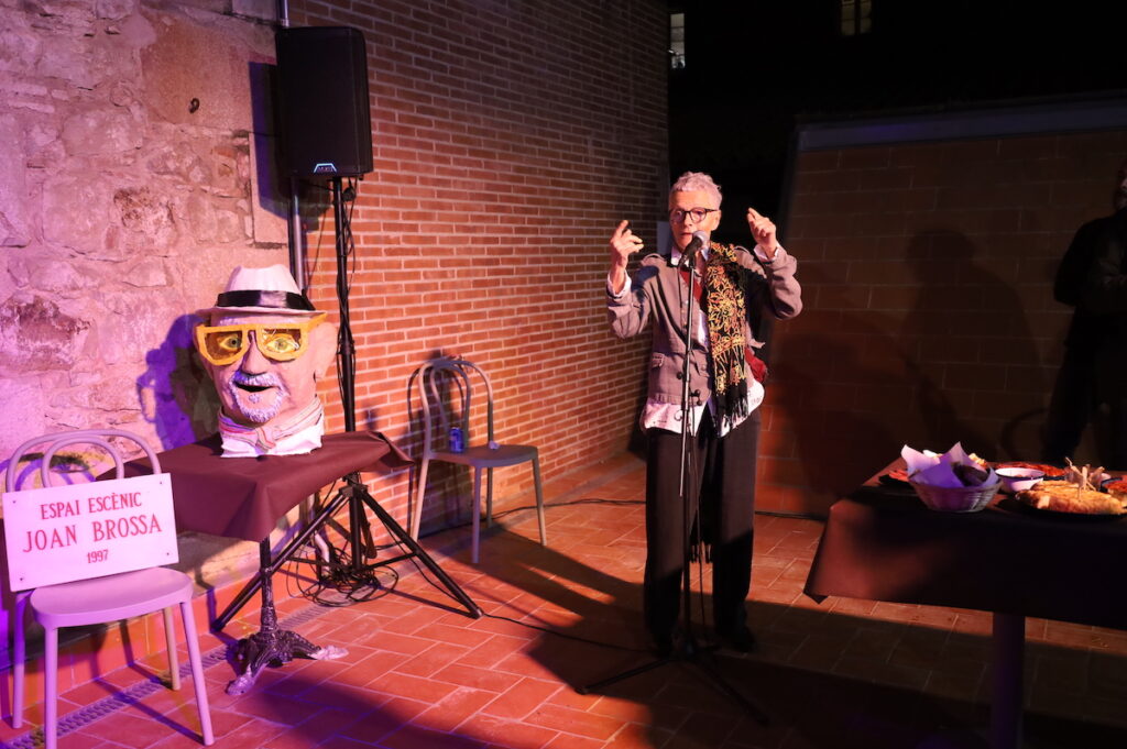 Sabine Dufrenoy a l'homenatge a Hermann Bonnín © Diana Jusnpere / Centre de les Arts Lliures