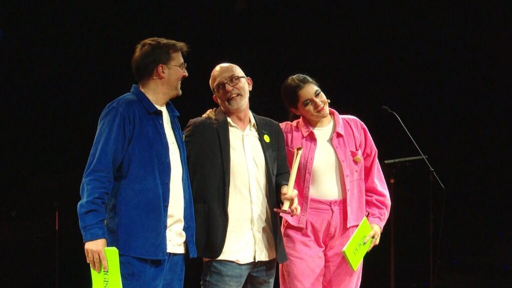 Oriol Puig Taulé, Jordi Bordes i Glòria Ribera © Premi Anna Pérez Pagès